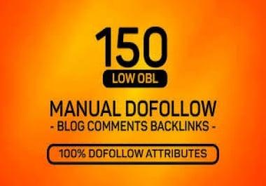 I Will Manually Build 150 uinque Dofollow Blog Comments Backlinks High Da Pa