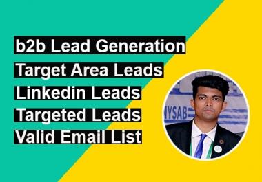 I will do b2b lead generation and prospect email list