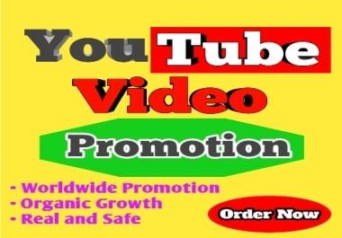 YouTube Video Promotion Real and Safe Organic Growth