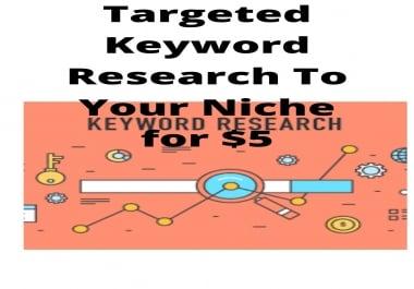 Keyword Research To Your Niche targeted your business