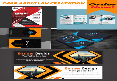 I Will do Professional Business card,  Flyer,  Brushier,  Newsletter Poster,  Banner,  Design