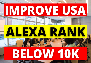I Will Improve USA Alexa Ranking Under 99k
