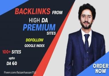 I will give you backlinks from my high da premium sites