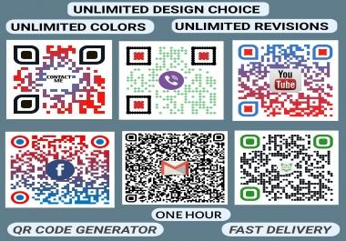 I will create a world class professional QR Code with logo