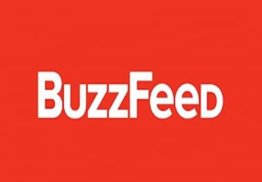 Write and publish high quality dofollow guest post on Buzzfeed