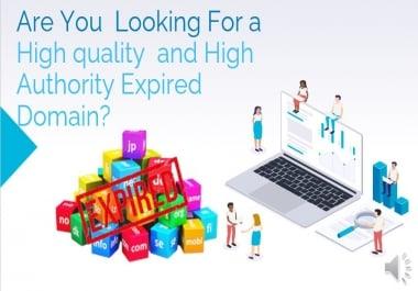 I will find expired authority domain for you
