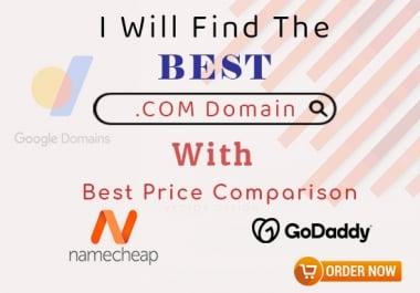 I will do domain research for you