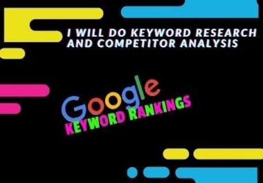 I'll provide SEO keyword research and competitor analysis