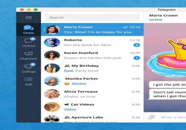 TLGM Messanger - Send files and/or messages to a list of usernames. + Public Group Username Scraper