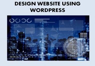 I will develop a website with wordpress