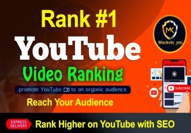 YouTube Video promotion Ranking on First Page with Real Audience and SEO