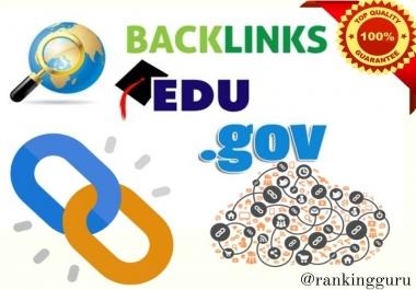 I will manually build PR 9-7 and Mostly dofollow 50 Edu/Gov backlinks for your website