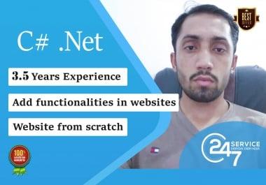 i will develop website for you in asp. net webforms