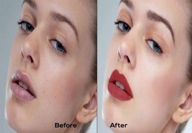 I will do professional skin retouching,  natural skin enhancement