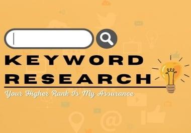 I will do long-tail keyword research and competitor analysis for better SEO