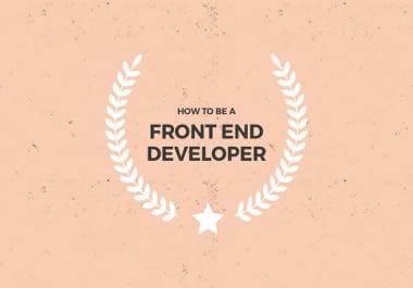 Front end developer. I can design your website using HTML 5,  CSS framework Bootstrap 4