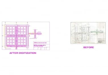 PDF to CAD,  Raster images to CAD,  Sketch to CAD