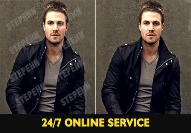 I will remove background and add watermark, logo