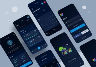 I will design creative,  mobile app ui ux for android and ios