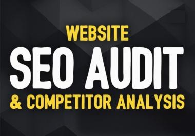 I'll do complete website audit and website analysis