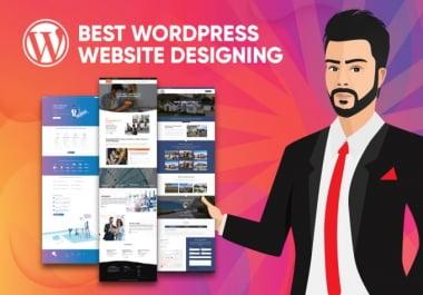 I will design,  fix and create a wordpress website