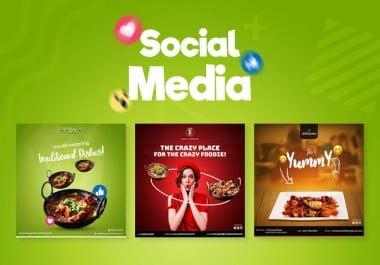 Eye catching unique social media poster