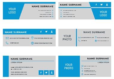 clickable responsive HTML email signature.