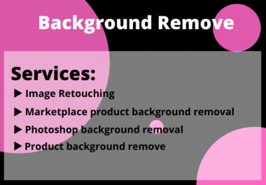 I will remove background of your images