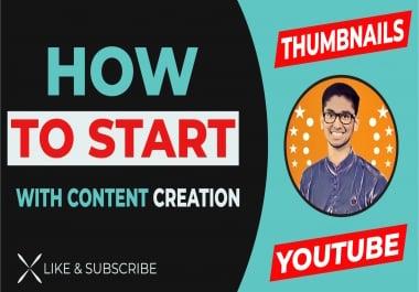 I will create design catchy youtube thumbnail for you within 2 hours