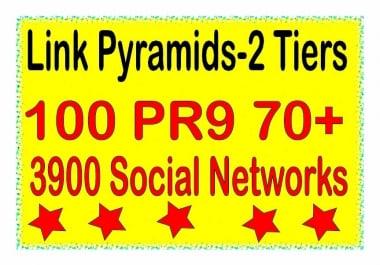 Powerful Multi-Tier - 200 Contextual PR9 DA70+ &amp. Web 2.0 blogs Tiered Backlinks For SEO