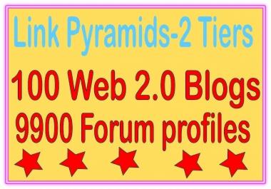 Boost Multi-Tier Backlinks - 10000 Web 2.0 Blogs &amp. Forum profiles Tiered Backlinks For SEO