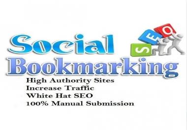 I will do 30 social bookmarking on high PR backlinks