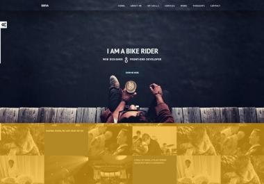 I will design custom web page and landing page