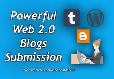 Powerful 30 web 2.0 Blogs SEO package
