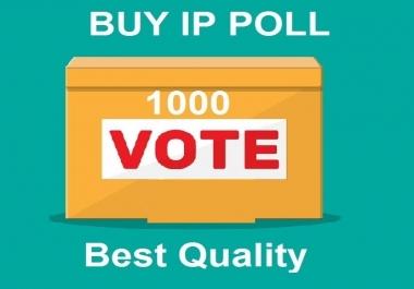 Bring 1000 Different ip votes on your online poll voting contest