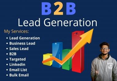 I will give you 1k B2b leads based on your requirements