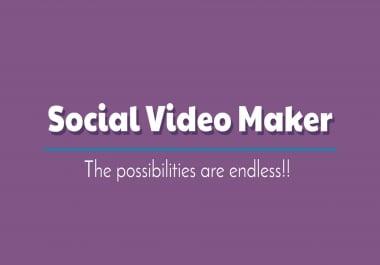 I can make a social media videos and posts