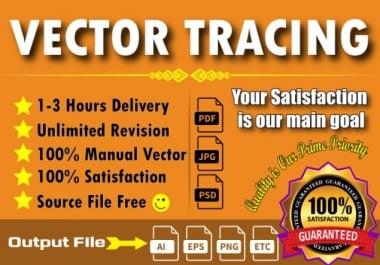 I will redraw,  vectorize,  convert logo or any graphics to vector within 3 hours