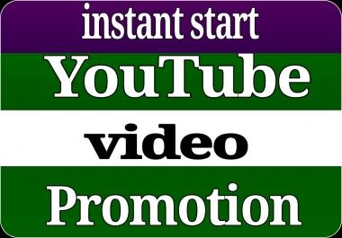 Organic YouTube video promotion marketing fast delivery within 24 hours