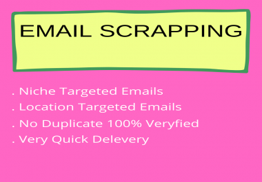 I will create niche targeted email list building