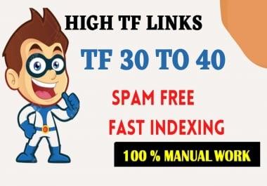 I will give 3 homepage dofollow SEO backlink tf 30