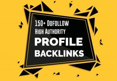 Create 150 High DA Dofollow Forum Profile,  White Hat SEO Backlinks