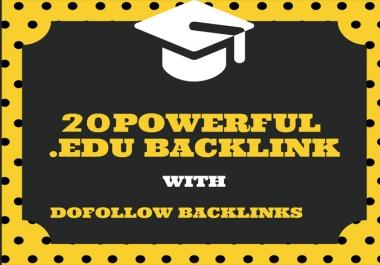 20 Powerful DoFollow. EDU PROFILE LINKS From Top Universities.
