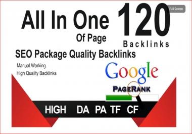 All In One 120 Manual Backlinks EDU,  Web2.0,  Profile,  Wiki,  Bookmark Backlinks