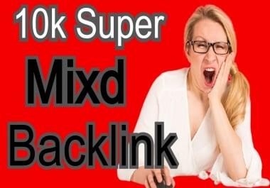 I will do 10k Super Mixd Backlink For your site