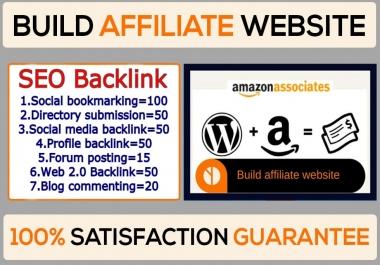 I will do Affiliate website Seo backlinks Google 1st Ranking
