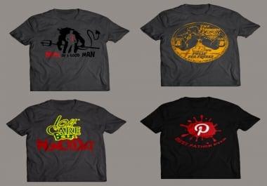 I will design eye catching t shirt design for you in 24 hours