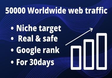 I will send 50,000 real USA web traffic to your website in 5 days