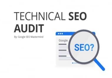 preform a high level technical SEO audit for you
