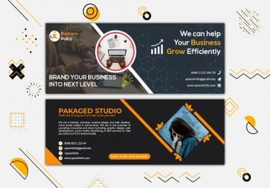 I will do professional eye catchy facebook cover and social media banner design